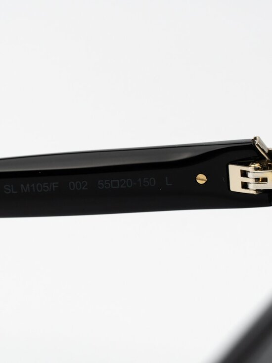 NEW Saint Laurent SLM105/F 002 Black Grey Gradient Square Unisex Sunglasses main image 7